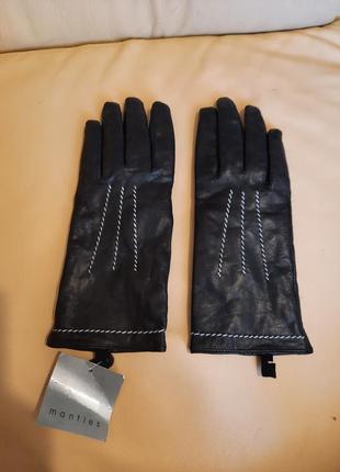 Mantles дорогі фірмові шкіряні рукавички1 фото