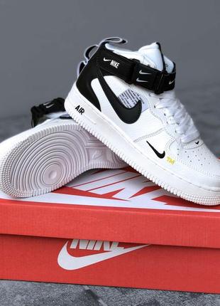 Кросівки високі nike air force 1 Cross, кросовки демісезон, хайтопи