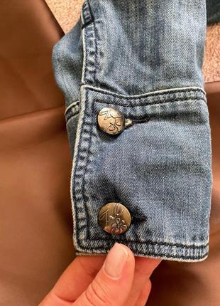 Вкороченa джинсова  куртка troll розмір xs5 фото