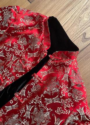Бархатный танчжуан шёлковая китайская вышитая рубашка японская