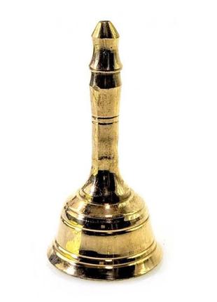 Колокольчик с ручкой бронза (d-4,h-7,5 см)1 фото