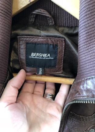 Кожаная куртка bershka3 фото