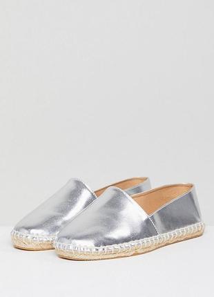 Эспадрильи asos jally silver