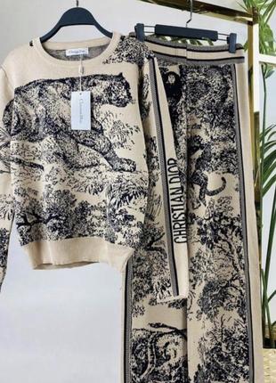 Спортивний костюм бавовна кашемір принт сафарі