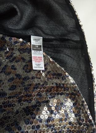 Святковий піджак/накидка в паєтки в модний леопардовий принт4 фото