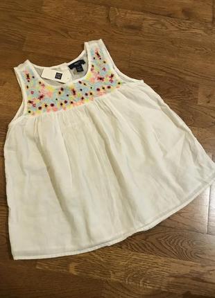 Блузка gap с вышивкой на 10-11 лет