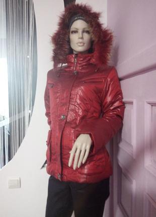 Шикарная  зимняя куртка на девочку -подростка146.152.158.1641 фото