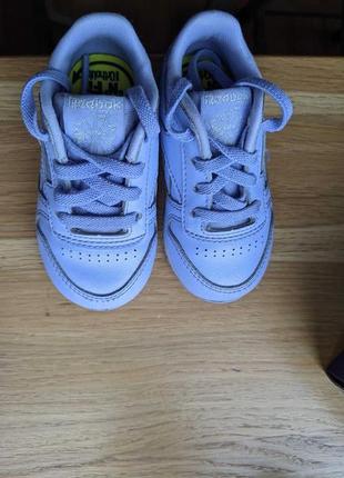 Дитячі кросівки/кроссовки детские reebok classic leather blue, 19,5 р.