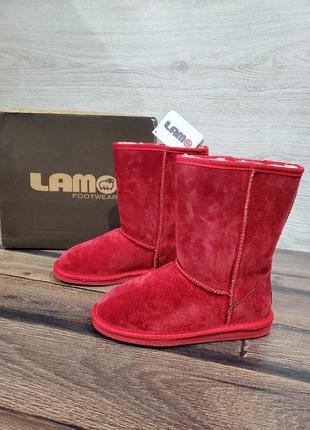 Розпродаж! чоботи lamo червоні угги теплі валянки