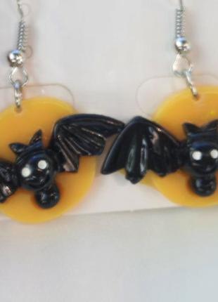 Сережки «кажани»