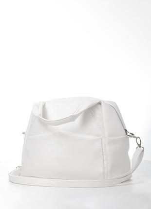 Жіноча спортивна сумка sambag vogue біла2 фото
