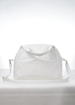 Жіноча спортивна сумка sambag vogue біла5 фото