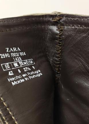 Нові замшеві ботинки zara полуботинки замша8 фото