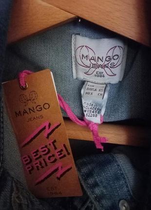 Новий джинсовий топ, болеро, накидка mango4 фото