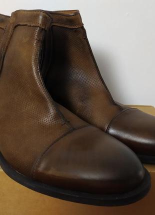 Новые ботинки zara кожаные на молнии демисезонные шкіряні2 фото