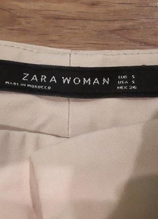 Бежевые брюки zara woman2 фото