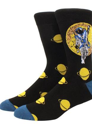 Чоловічі шкарпетки з планетами космос1 фото