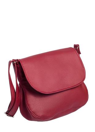 Жіноча сумка кросбоді sambag rose бордо7 фото