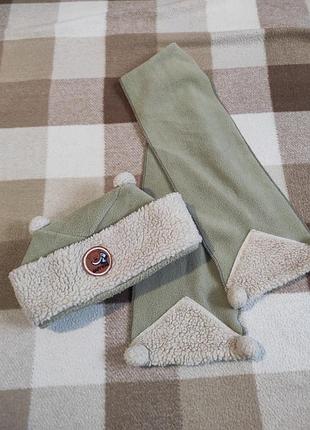Шапка і шарф 100%cotton