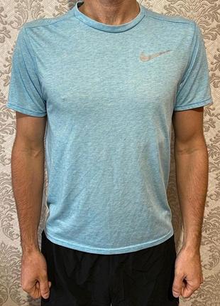 Мужская чоловіча спортивная футболка найк nike для бега для спорта