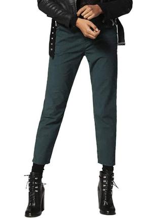 Женские летние брюки diesel, зеленого цвета,