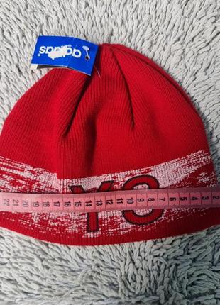 Зимняя красная  шапка  adidas  y-3 293164 фото