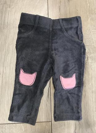 Штани вельвет 62-68