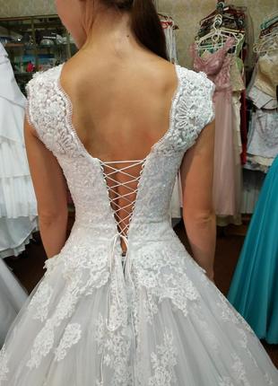 Свадебное платье "маркиза"3 фото