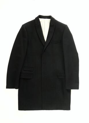 Пальто чол. drykorn чорне, р. 50, 100% вовна1 фото
