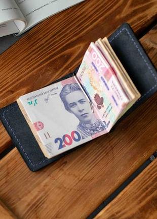 Мужской кожаный зажим для купюр из натуральной кожи kan коричневый ручной работы...