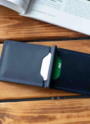 Мужской кожаный зажим для купюр из натуральной кожи kan коричневый ручной работы...