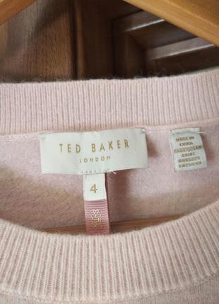 Вовняний светр ted baker з вишитими бджілками кашемір вовна7 фото