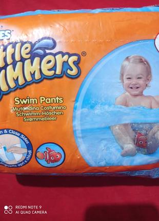 Одноразовые подгузники памперсы трусики трусы для плавания huggies little swimmers6 фото