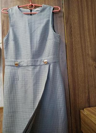 Сукня футляр сарафан плаття в гусячу лапку  h&m