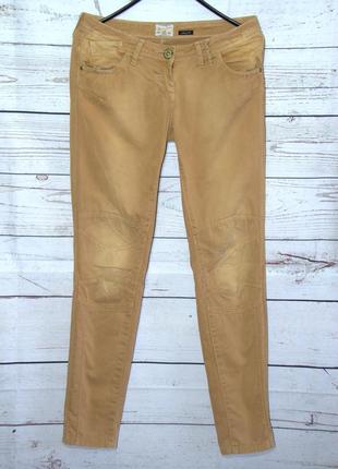 Крутые джинсы скинны светло-коричневого цвета2 фото