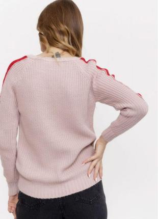 Стильний теплий жіночий светр з вовни теплий жіночий джемпер з вовни свободний вільний жіночий светр вовняний джемпер вовняний светр3 фото