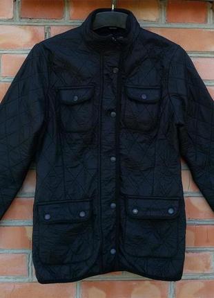 Barbour стеганная куртка на флисе оригинал (uk 8) сост. идеал