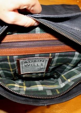 Шикарная сумка aubin&wills genuine leather. кожа, качество на высоте, имеет вес, износостойкая высот2 фото