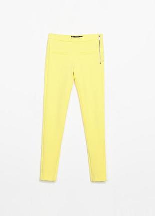 Желтые штаны скинни лосины #39