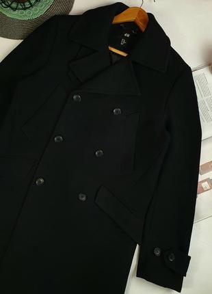 Чорне пальто жіноче3 фото