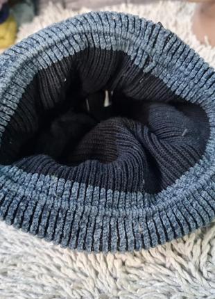 Зимняя   шапка marhatter с подворотом шерсть 80% альпака, акрил 10% 293634 фото
