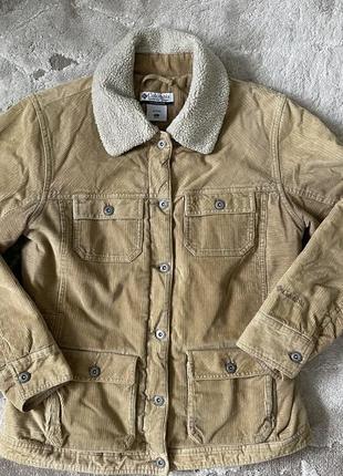 Утеплена вельветов куртка,  куртка робочого, шерпа denim 3