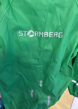 Яркая зелёная водонепроницаемая ветровка, 7-8 лет, stormberg6 фото