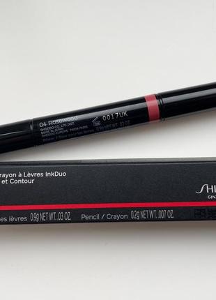 Shiseido lipliner inkduo помада та контурний олівець для губ з бальзамом2 фото