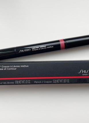 Shiseido lipliner inkduo помада та контурний олівець для губ з бальзамом4 фото