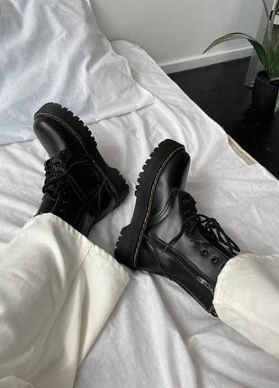 ❄️🖤dr.martens jadon black fur🖤❄️черевики доктор мартінс жадон жіночі чорні, ботинки жіночі мартінс жадон, ботинки женские доктор мартинс зимние8 фото
