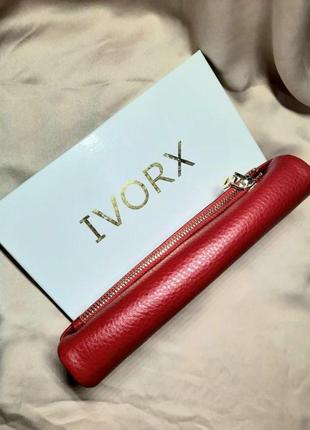 Зручний практичний шкіряний кошелек без жорсткого  каркаса ivorx3 фото