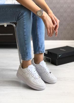 Кроссовки nike air force 1 white / найк аир форс 1