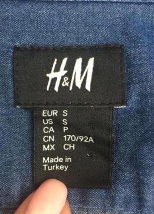 Сорочка джинсова h&m p.s/m3 фото