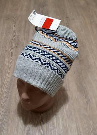 Шапка сіра на флісі c&a німеччина 54-56